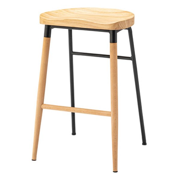 ハイスツール ブラック 幅41.5×奥行き42×高さ65cm CL-509BK
