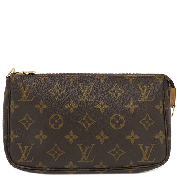ルイヴィトン LOUIS VUITTON アクセサリーポーチ ポシェット アクセソワール モノグラムキャンバス モノグラム ゴールド金具 茶 ポーチ ハンドバッグ M51980 VI0024【中古】