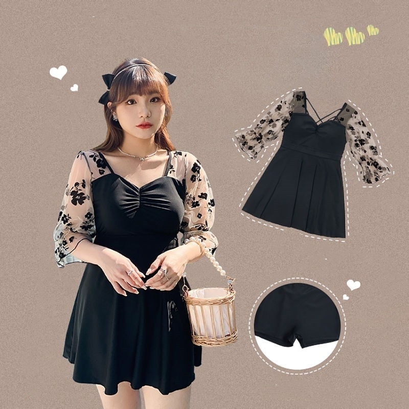 大人気！ 水着 レディース大きいサイズのスカート式の分体は保守的にお腹を隠してやせているセクシーな微太りの温泉を現します体型カバー 韓国ファッション