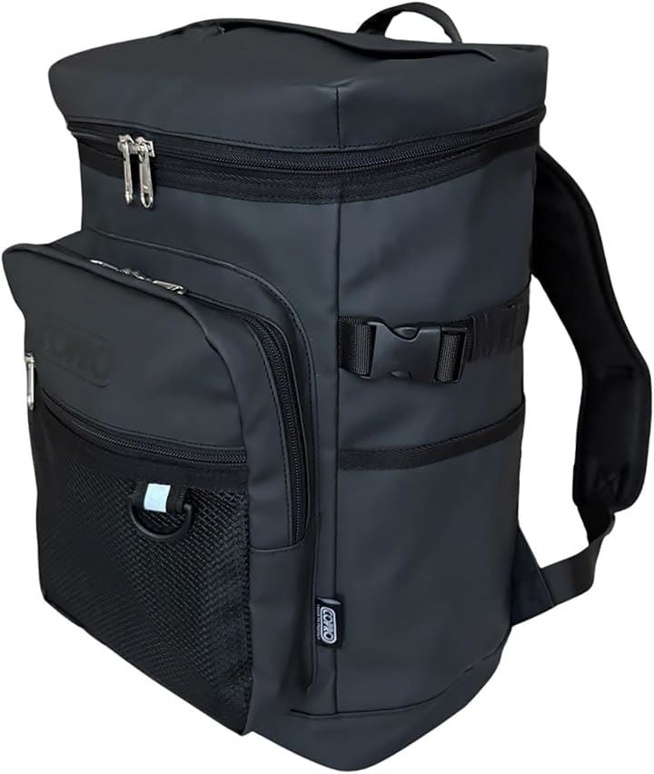 リュック メンズ バックパック 大容量 おしゃれ 軽量 バッグ 人気 はっ水加工 YKKファスナー製 通勤 通学 ビジネス 出張 旅行 登山 アウトドア(ブラック, コンパクトサイズ)