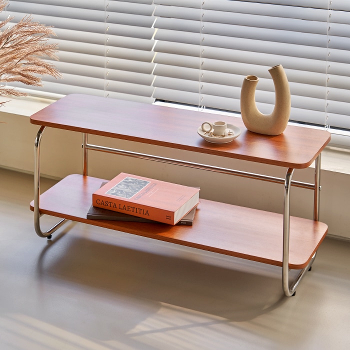 Vineミニ 2段 鉄製 ワイド 棚