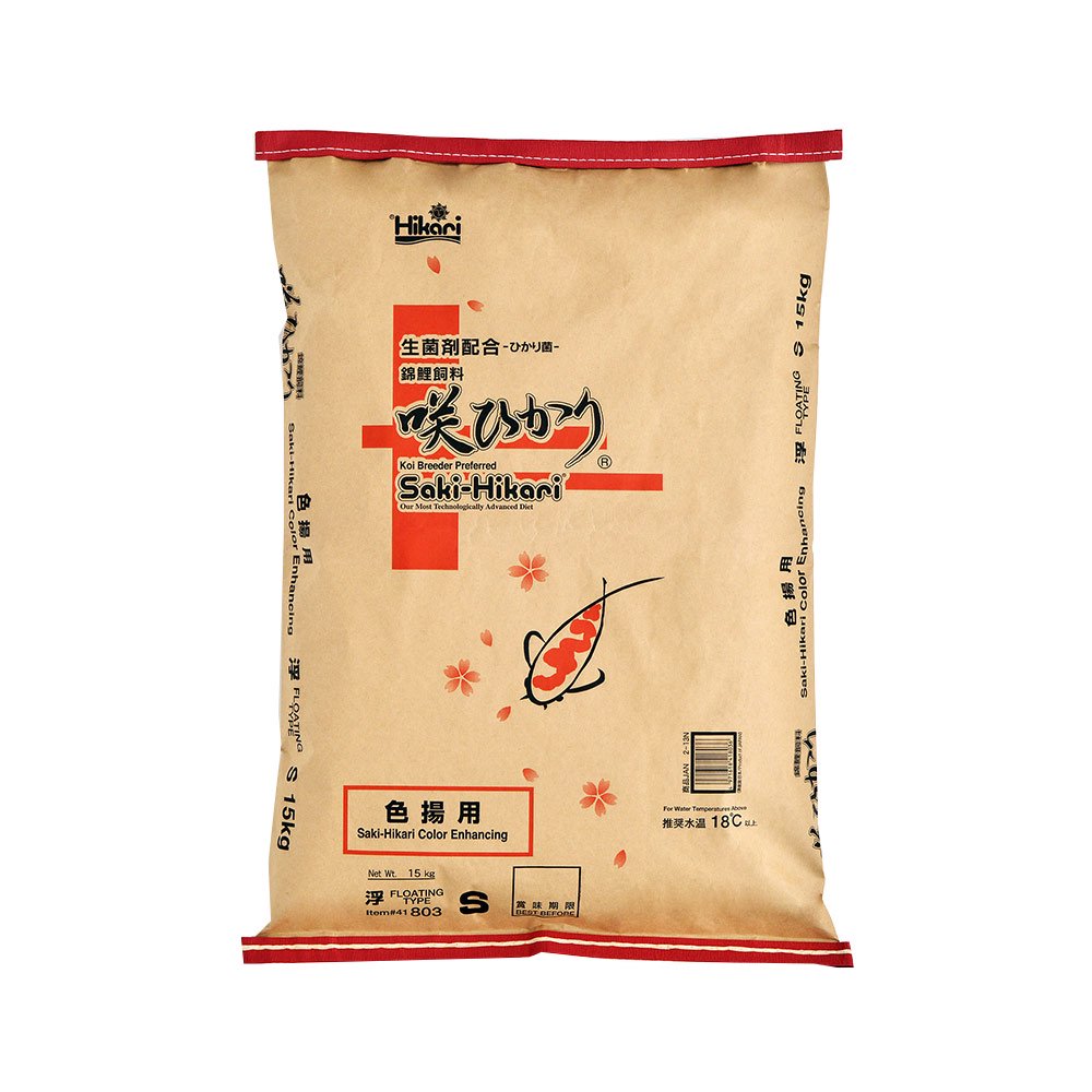 鯉の餌　咲ひかり　色揚用　浮上　Ｓ　１５ｋｇ　錦鯉　餌　飼料　ＣＲＣ10―41―70―40―00