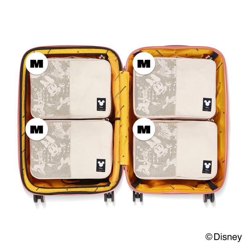 ディズニー ラクプル 24インチ セット M+M+M+M 圧縮ポーチ 衣類整理 キャリーケース 衣類収納 バッグ 旅行用品 旅行準備品