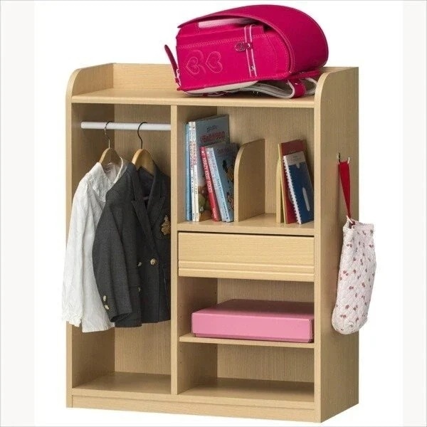 ランドセルラック 学用品収納 本棚 ハンガーラック おしゃれ ナチュラルモダン 引き出し レトロ 低ホルムアルデヒド