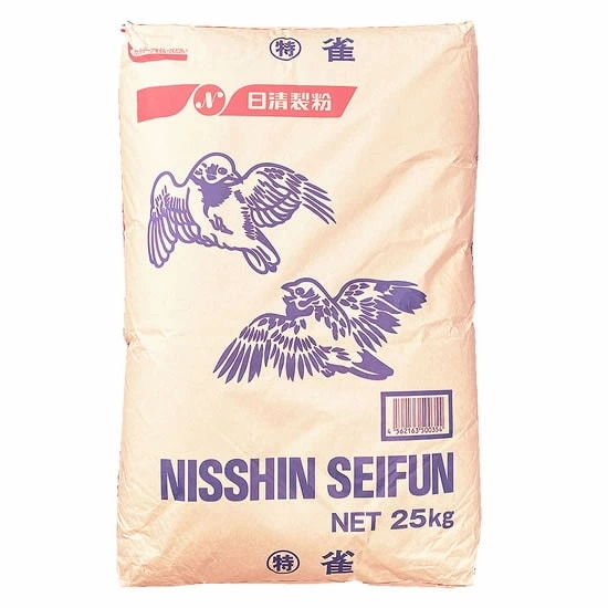 日清製粉 特雀 25kg （高級生茄麺乾麺用粉-中力粉） 小麦粉