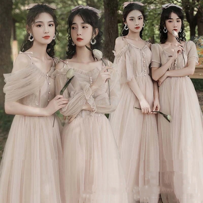 パーティードレス ロング丈 大きいサイズ 結婚式 袖あり マキシ レース チュール お呼ばれ ワンピ