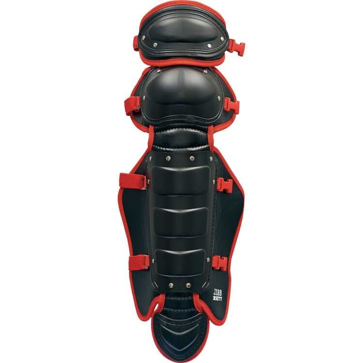 軟式野球用キャッチャーレガーツ（限定品） ブラック×レッド #BLL3298CA-1964