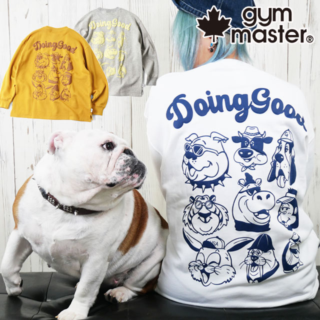ジムマスター トップス スウェット メンズ G421705 10.3oz Doing GoodスウェットビッグTee トレーナー ロンT 厚手 レディース 長袖 アニマル 動物 かわいい アパレル ウ