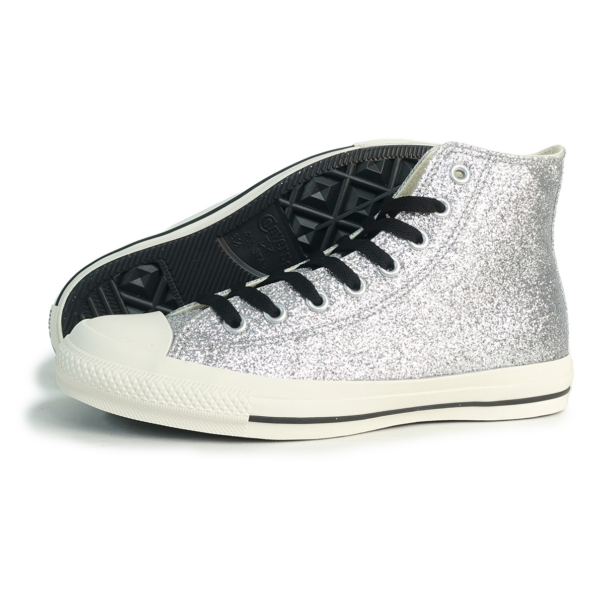 スニーカー メンズ レディース ハイカット オールスター GT HI シルバー グリッター キラキラ ラメ ALL STAR GT HI