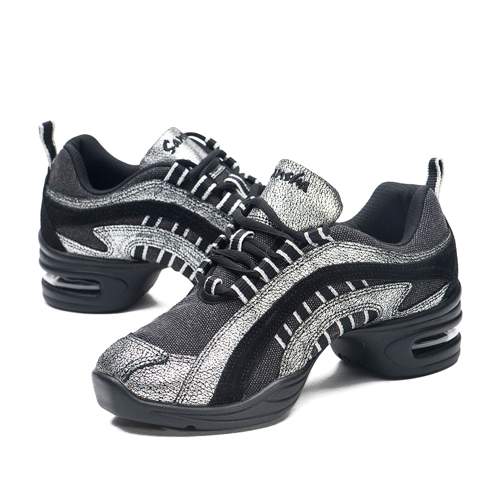 スニーカー 牛革 メッシュ キャンバス ユニセックス レディース メンズ ダンスシューズ スプリットソール ジャズ モダン スポーツ ヒップポップ HAGGAR H45M