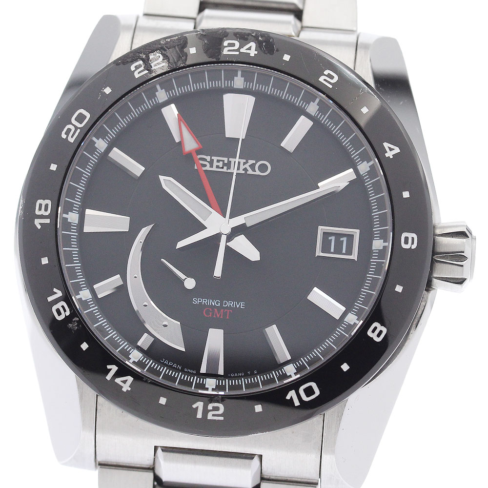 セイコー SEIKO SAEA005/5R66-0AR0 ブライツ アナンタ GMT スプリングドライブ メンズ _921245【中古】