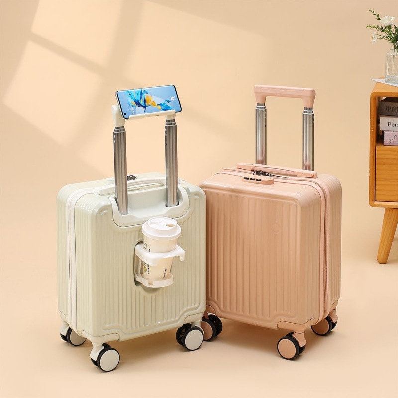 14インチスーツケース小型春秋航空会社搭乗ケース女性と男性小型軽量子供用トロリーケースパスワード旅行ケース