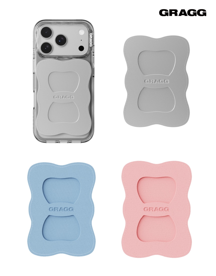 韓国限定 韓国人気 SNS 流行 ファッション トレンド アクセサリー スロット ケース iPhone RIBBON MAGSAFE CARD SLOT (3カラー)