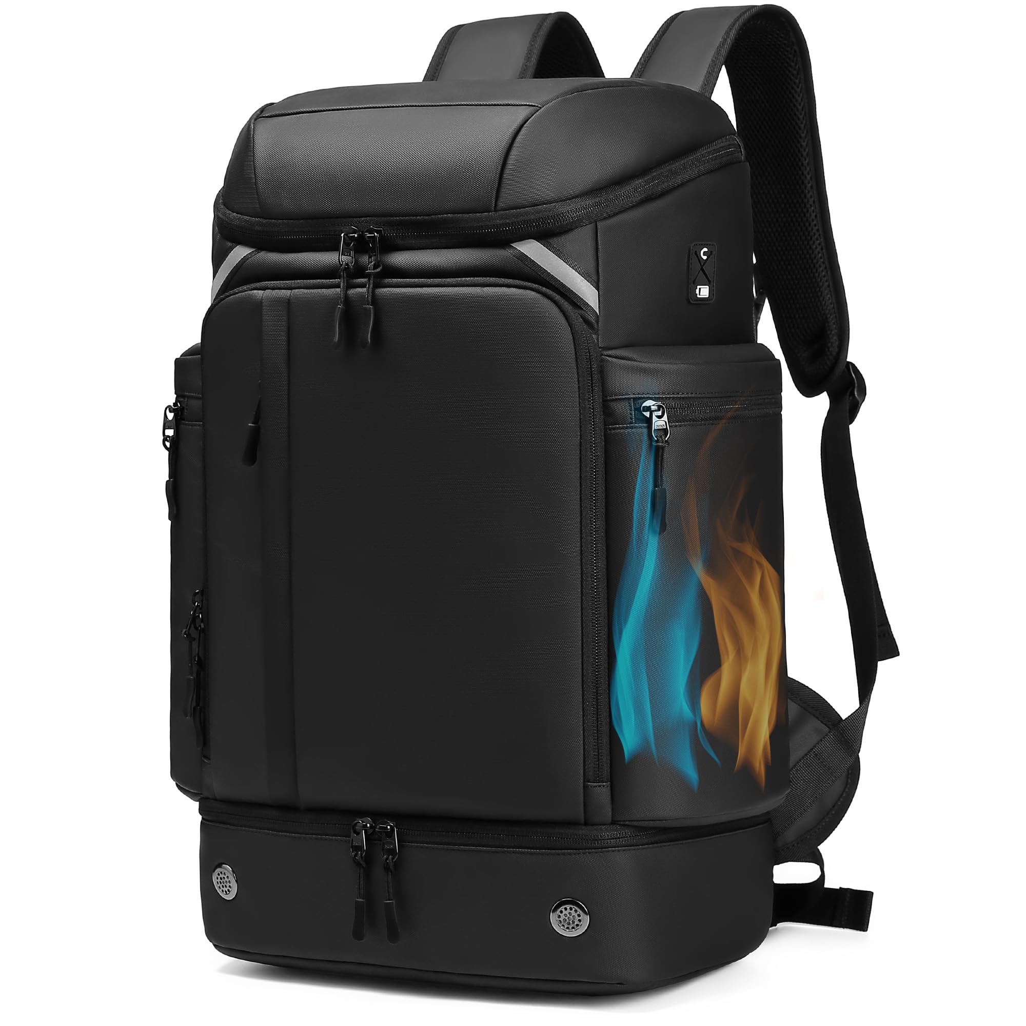 [SUNOGE] リュック リュックサック メンズ バックパック 大容量 40L 保冷 シューズ収納 スクエア ビジネスリュック 16インチ パソコンリュック 盗難防止 出張 旅行 通学 通勤 アウト