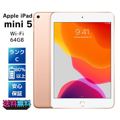 Apple iPad mini 第5世代 Wi-Fi 64GB ゴールド ACアダプターとケーブル
