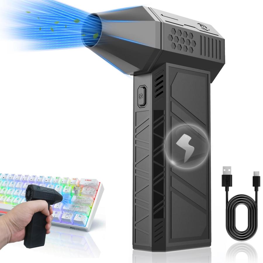 ミニターボファン 【2024新 】130000RPM 速度調整可能 52+MS ターボ暴力ファン ポータブル ミニジェットブロワー 小型ターボジェットファン 手持ちコードレ