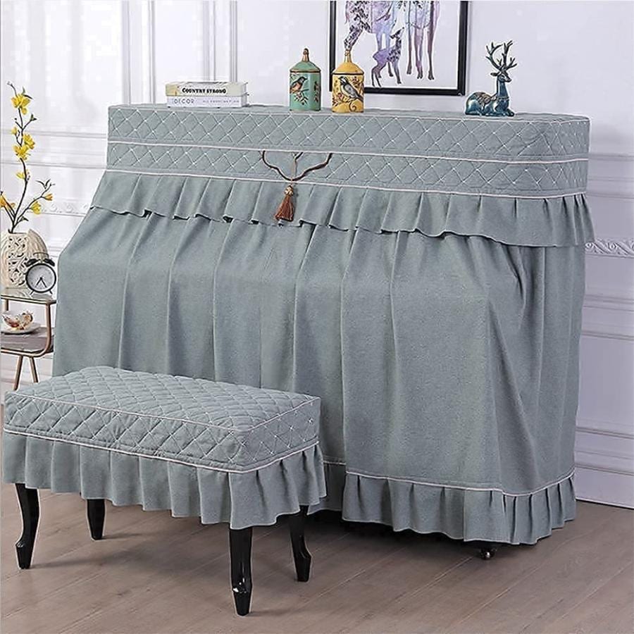 アップライト ピアノ カバー セットピアノ装飾ダスト カバーピアノ カバーアップライト電子ピアノ キーボード カバー ピアノ フル カバーユニバーサル 1