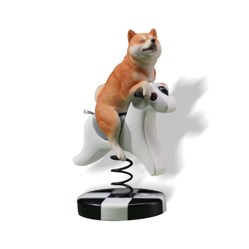 JXK 1/6 サイズ 柴犬 馬乗り 萌える 犬 ドッグ 動物 玩具 リアル フィギュア プラモデル プレミアム 模型