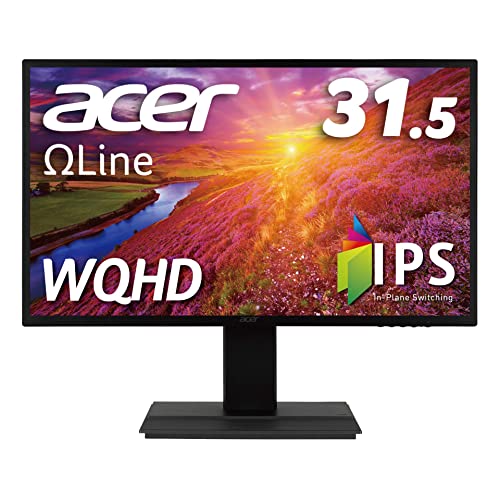 日本エイサー Acer モニター OmegaLine EB321HQUDbmidphx 31.5インチ IPS 非光沢 WQHD 75Hz 4ms HDMI DVI DisplayPort PIP/P 29,624円