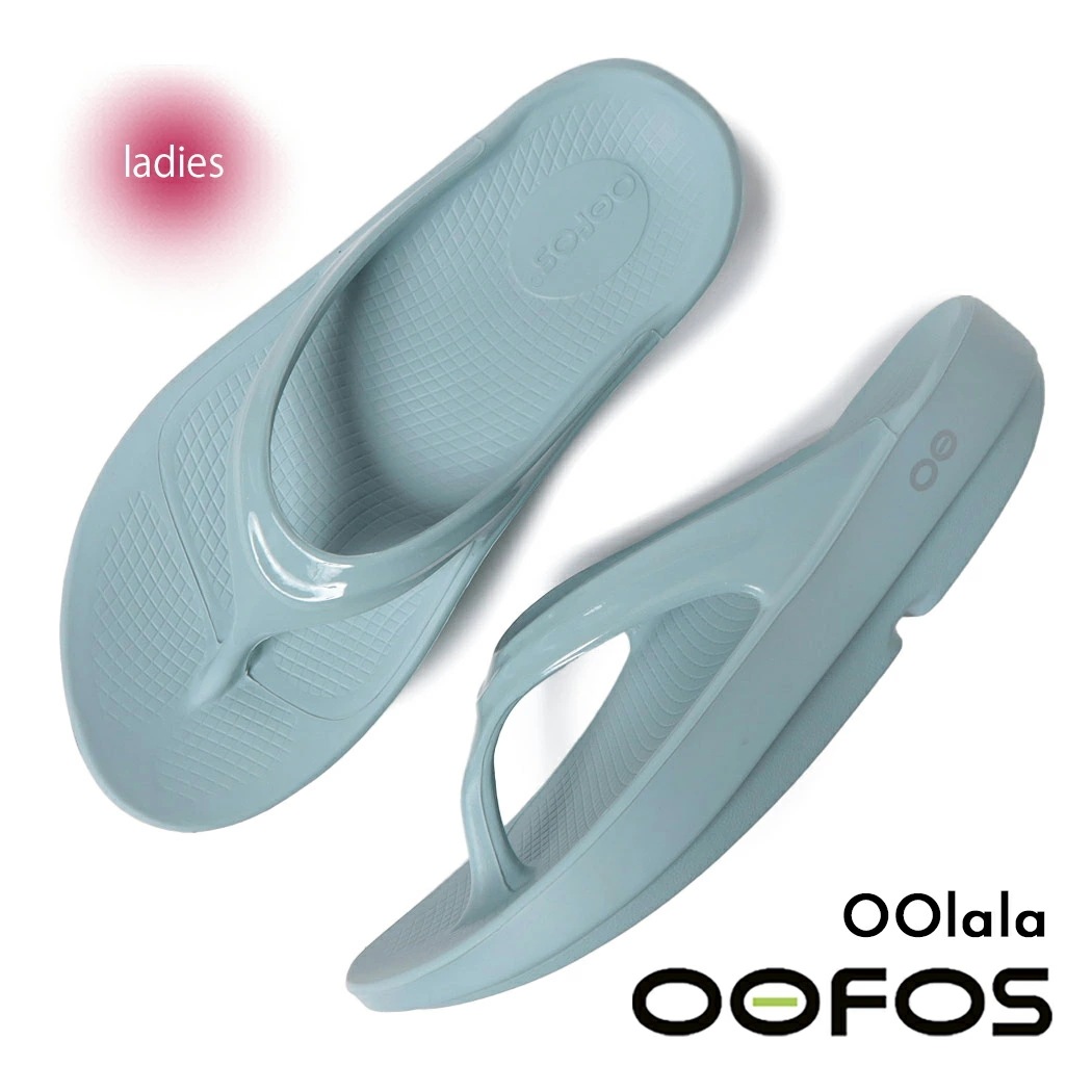 OOFOS ウーフォス ウーララ サンダル OOlala MIST 国内正規品 SANDAL トング 水色 ミスト リカバリーサンダル レディース ウィメンズ