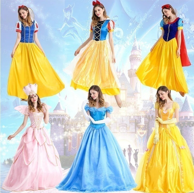 ハロウィーンcos服装童話物語複数白雪姫ワンピースが服を演じる