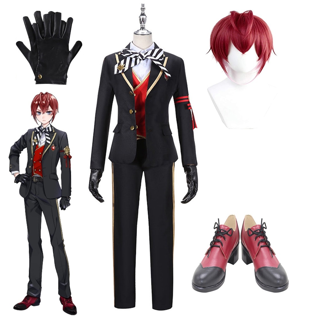 新作入荷 大人気商品 ツイステッドワンダーランド ツイステハーツラビュル寮 リドル リドルローズハート Riddle Rosehearts R 制服 コスプレ 衣装 クリスマス ハロウィン ステージ服