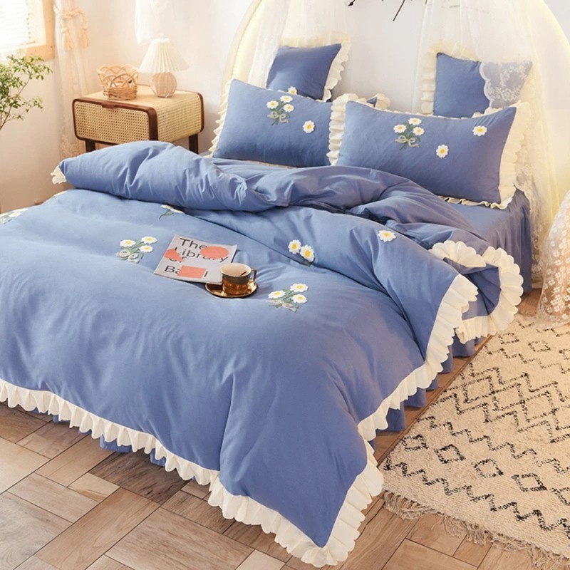 布団カバー 花柄 シングル 3点セット 枕カバー 寝具カバー 洋式 和式兼用 ベッドカバー おしゃれ シンプル 掛け布団カバー 肌に優しい 防ダニ かわいい 北欧風 無地 シンプル フリル 掛ふとんカ