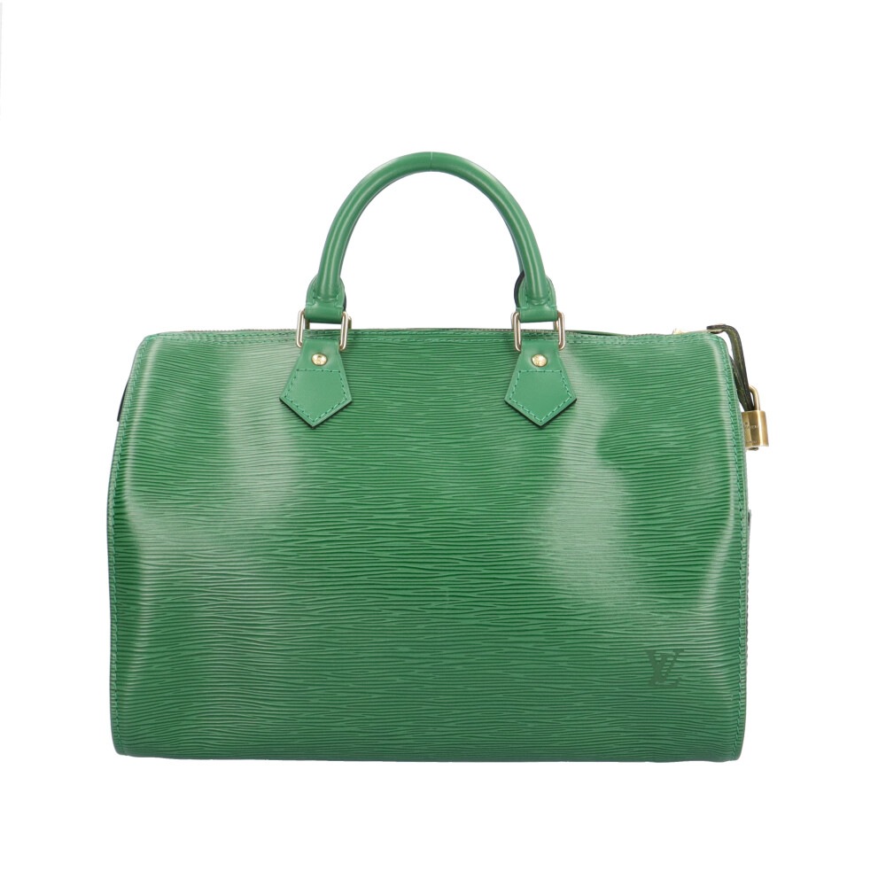 ルイヴィトン スピーディ30 エピ ハンドバッグ エピレザー M43004 グリーン LOUIS VUITTON 中古