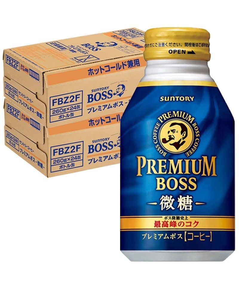 【送料無料】サントリー プレミアムボス 微糖 260ml2ケース/48本