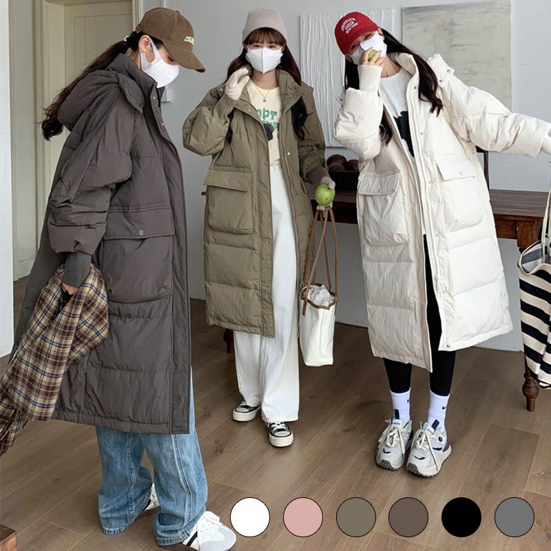 Coat27 大人気 6色 韓国 ファッション ダウンコート 大きいサイズ ダウンジャケット ロングコート 韓国 コート レディース服 コットン ダウン コート レディースアウター ダウン 韓国