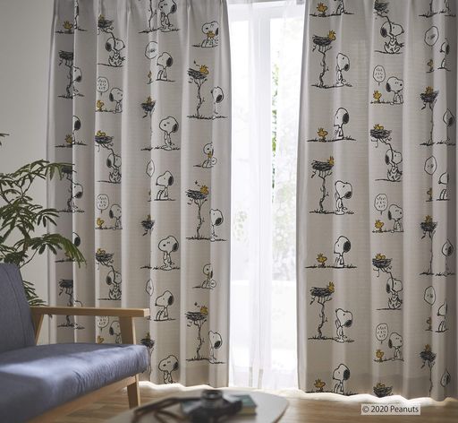 スミノエ(SUMINOE) カーテン グレー 100×178CM PEANUTS スヌーピー フレンズネスト P1023 1枚入 5,376円