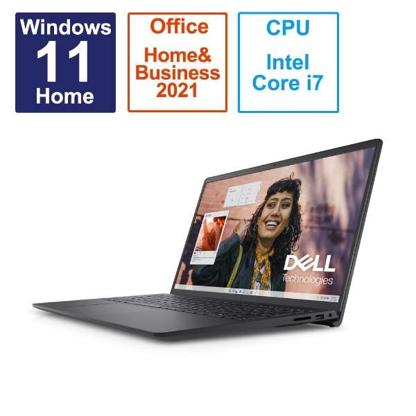 ノートパソコン オリジナル Inspiron 15 3530 カーボンブラック NI385E-DNHBB