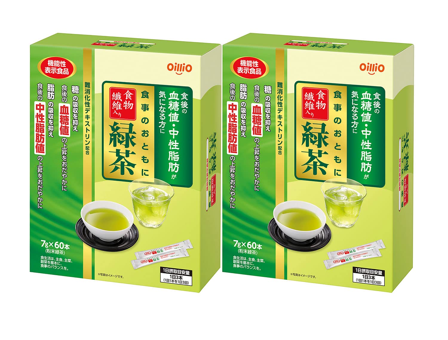 食事のおともに食物繊維入り緑茶7g ×60本（2個セット） 4,663円