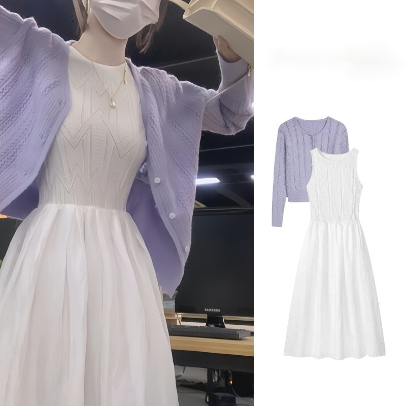 ハイエンドのカスタマイズ-ドーパミンが揃った秋服韓国・韓国ツーピース初秋コーデ2025婦人服