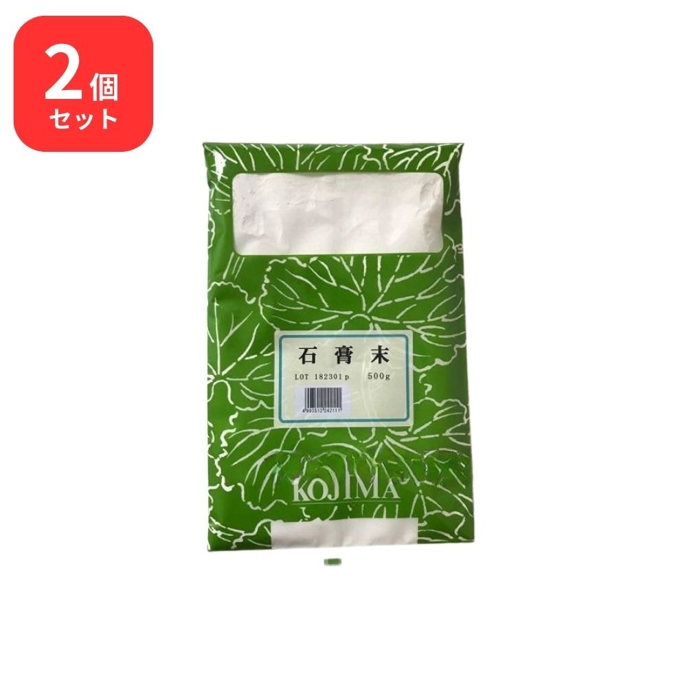 【2個セット】 小島漢方 石膏末 セッコウ末 500g