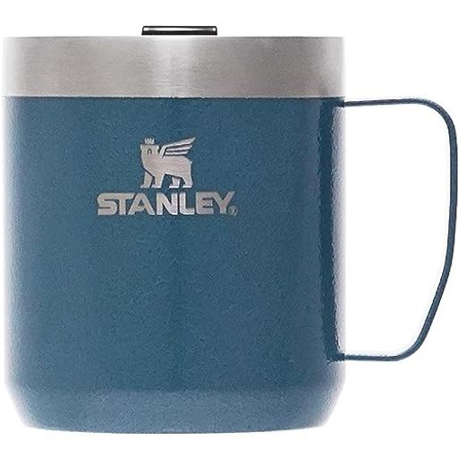 STANLEY(スタンレー) クラシック真空マグ 0.35L ハンマートーンレイクブルー 保温 保冷 ハンドル マグカップ アウトドア キャンプ 食洗機対応 保証 (日本正規品)