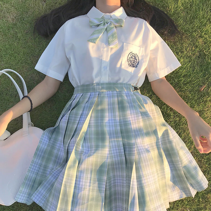 【1つ買うと10つ無料】Jkユニフォーム完成した布プリーツスカートの大学スタイルの学生スカート女性夏
