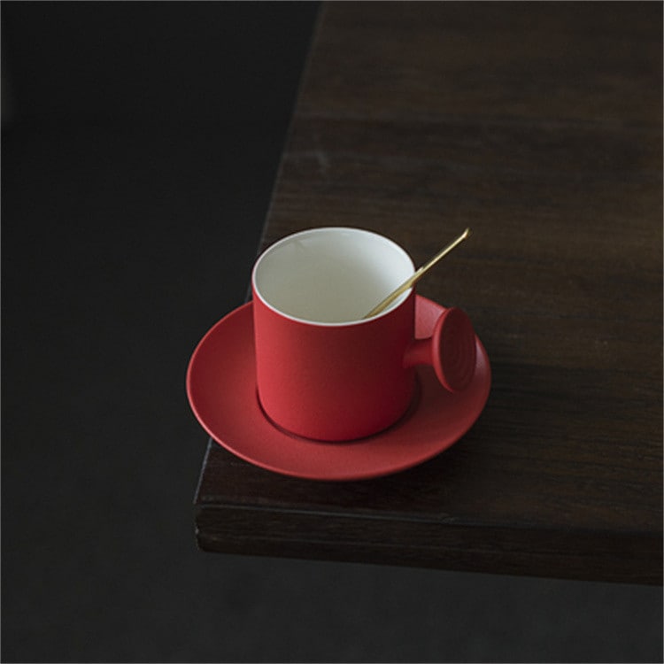 INSスタイル ピュアカラー コーヒーカップ 家庭用 手作り ティーカップ シンプル カップ 大人気