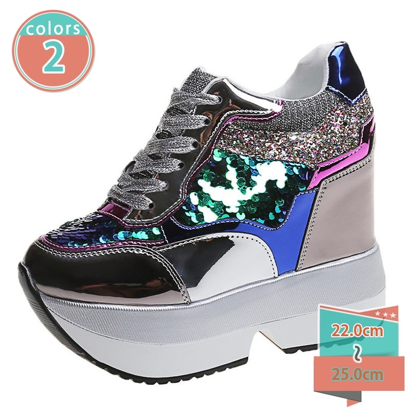 クーポン レディース インヒールスニーカー 美脚スニーカー 楽ちんスリッポン ハイヒール 美脚 シークレットシューズ 厚底スニーカー レディース インヒールスニーカー 軽量 ウォーキングシューズ 身長