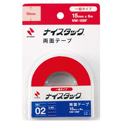 他サイト： ニチバン　ナイスタック紙両面テープ 15x6　NW15SFの商品画像