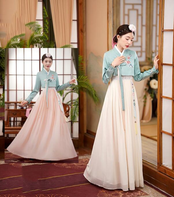 韓服 チマチョゴリ レディース 韓国服 朝鮮族衣装 韓国宮廷風ドレス 韓流衣装 コスチューム コスプレ衣装 学園祭 文化祭 体育祭 イベント ハロウィン コスプレ 変身仮装 8色