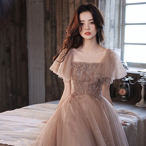 2025新商品 気質 パーティードレス 結婚式ワンピース ウェディングドレス 花嫁ロングドレス 演奏会 発表会 卒業式 成人式 同窓会 ドレスワンピース