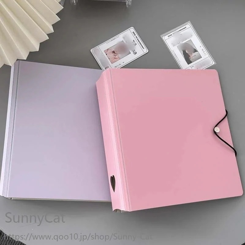 【10点セット】A5 ハート バインダー 2穴 クリア4ポケット 25枚50枚リフィル付き コレクトブック バインダー アルバム トレカ収納 アイドル 推し活 写真入れ 収納ケース トレカケース 収納