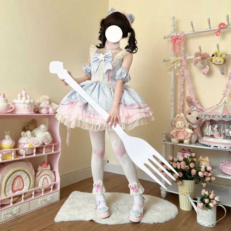 【星の祈願】ロリータ洋服が可愛いキャミソールワンピース女