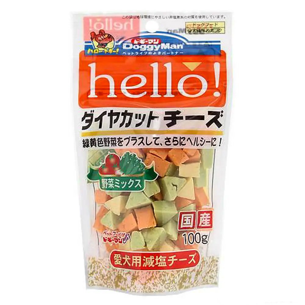 ｈｅｌｌｏ　ダイヤカットチーズ　野菜　１００ｇ　１箱３６袋　犬　おやつ　チーズ　ＣＲＣ45―14―40―00―00