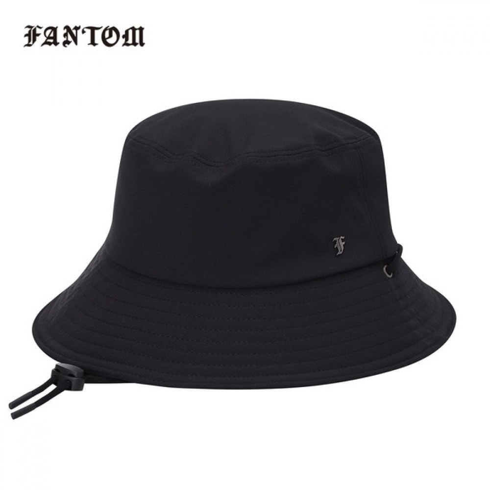 (Phantom) メンズメタルロゴストリングバケットハット