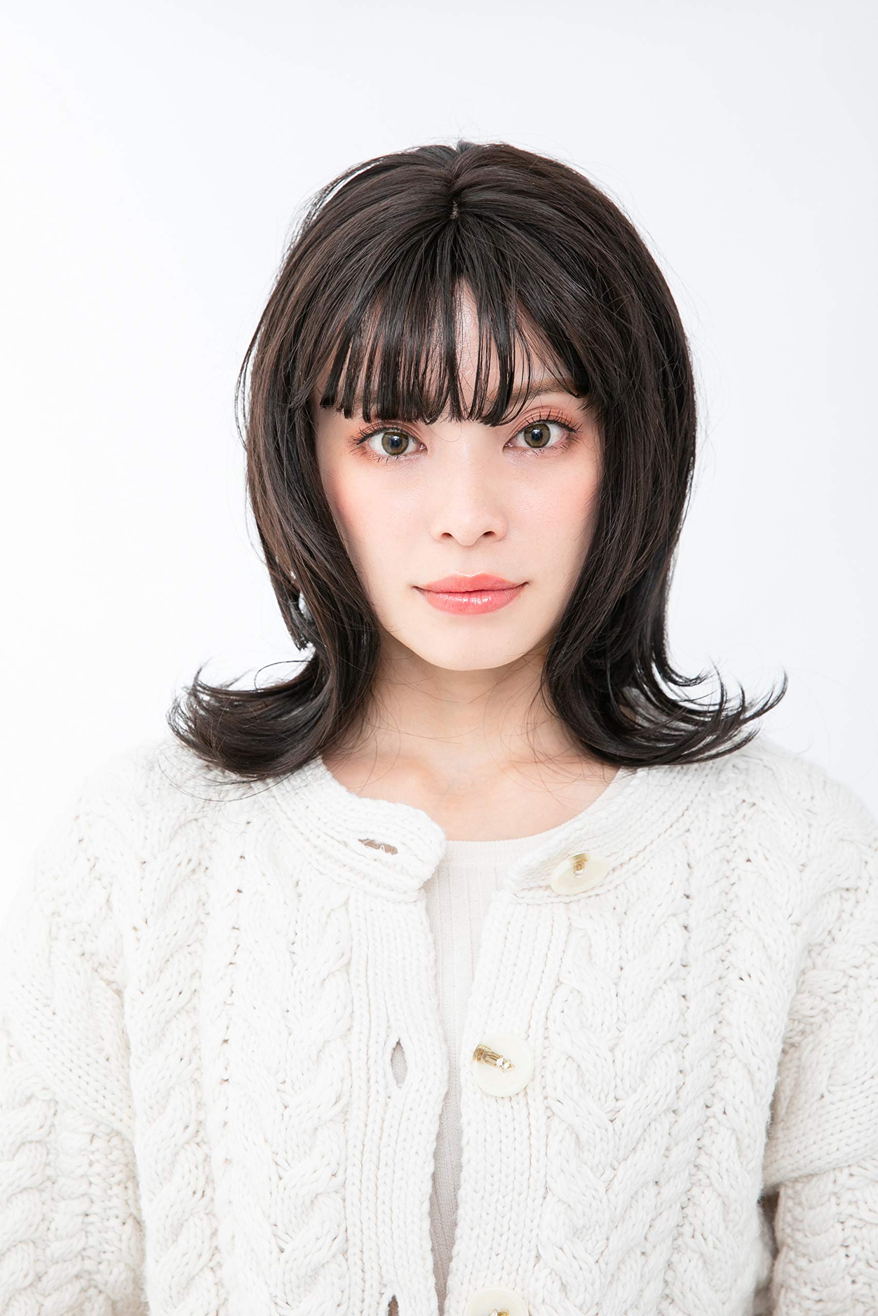 ルカン Ano the Rme（アノザラメ）女性ウィッグ（ミディアムパーマ）FW-W03-BL