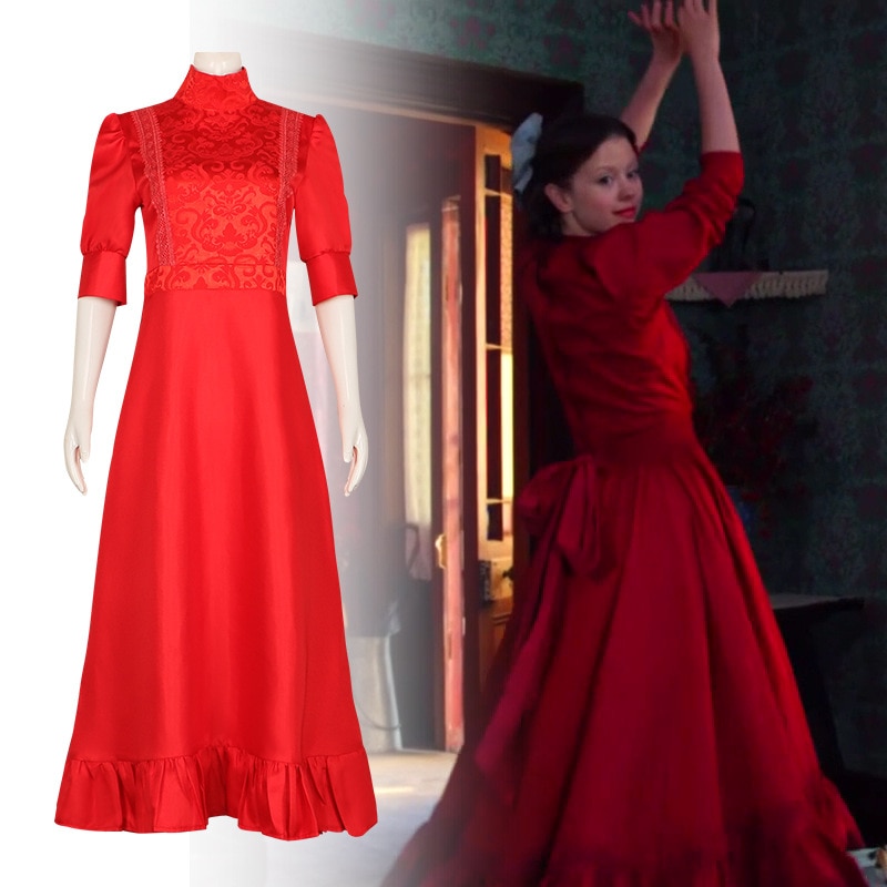 【速達!】ホラー映画はビーズパールコスに赤いワンピースを着たいXプロフィールコスプレ女キャラのコスプレ衣装