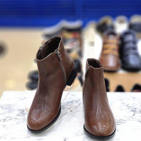 女性 シンプル スーツ カジュアル モダン ベーシック アンクルブーツ 3CM 3FM604