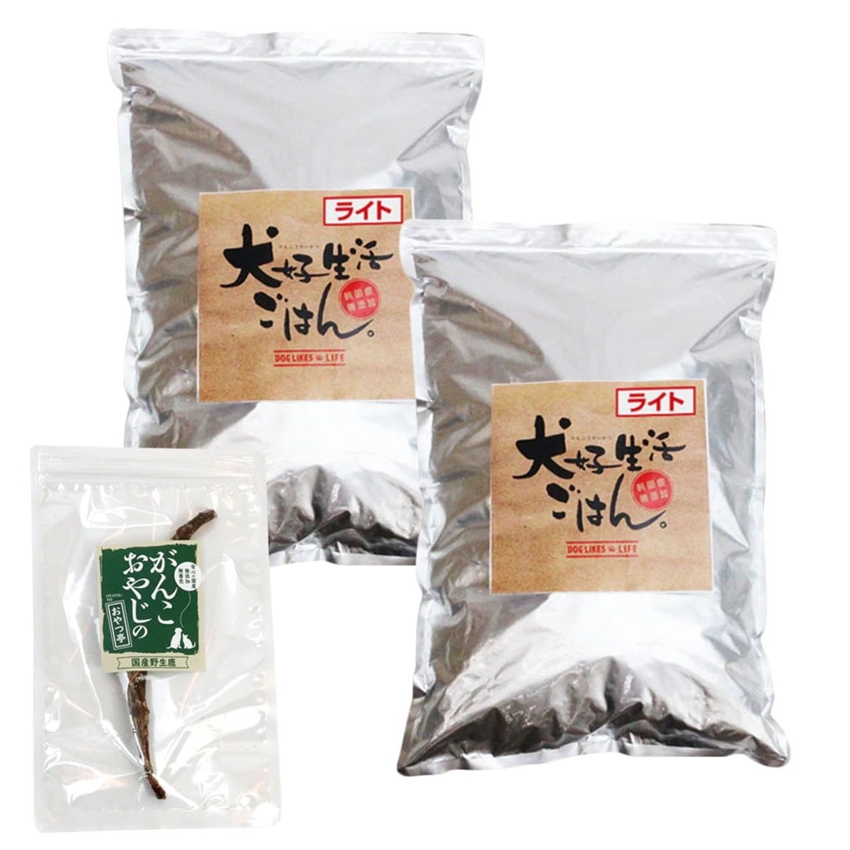 ごはんライト 5kg【国産鹿のスペアリブ ミドルカット 1本入り付き】